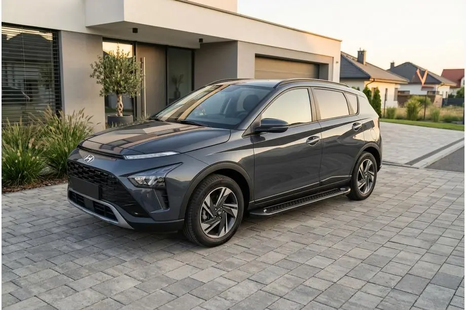 Hyundai Bayon 2021– Allmond Black sidetrin (2 stk., aluminium) Image