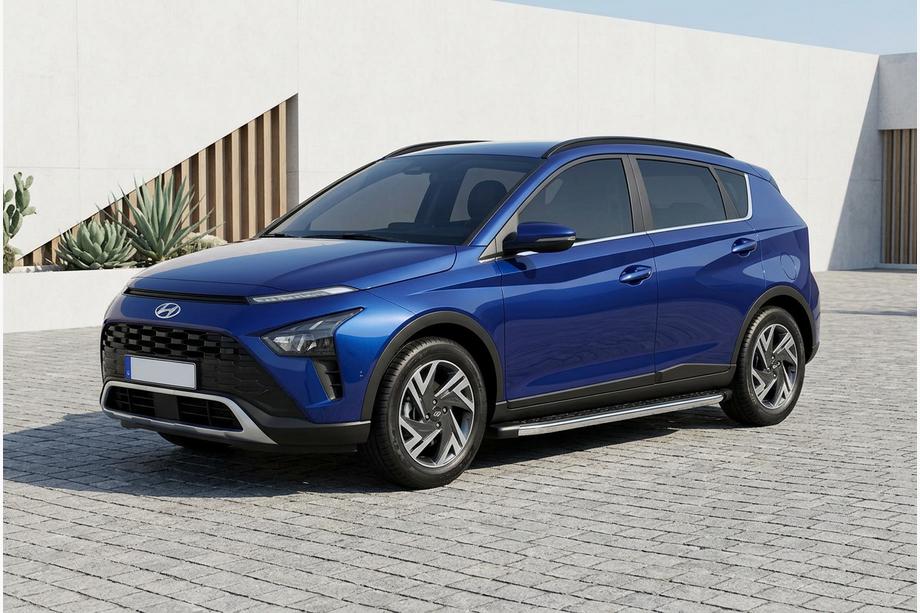 Hyundai Bayon 2021– BlackLine sidetrin (2 stk., aluminium) Image