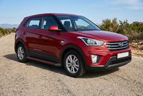 Hyundai Creta 2014–2020 Sidetrin Maya Red (2 stk., aluminium) foto 1