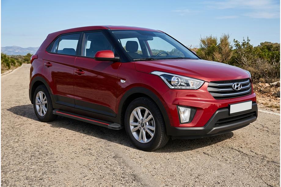 Hyundai Creta 2014–2020 Sidetrin Maya Red (2 stk., aluminium) Image
