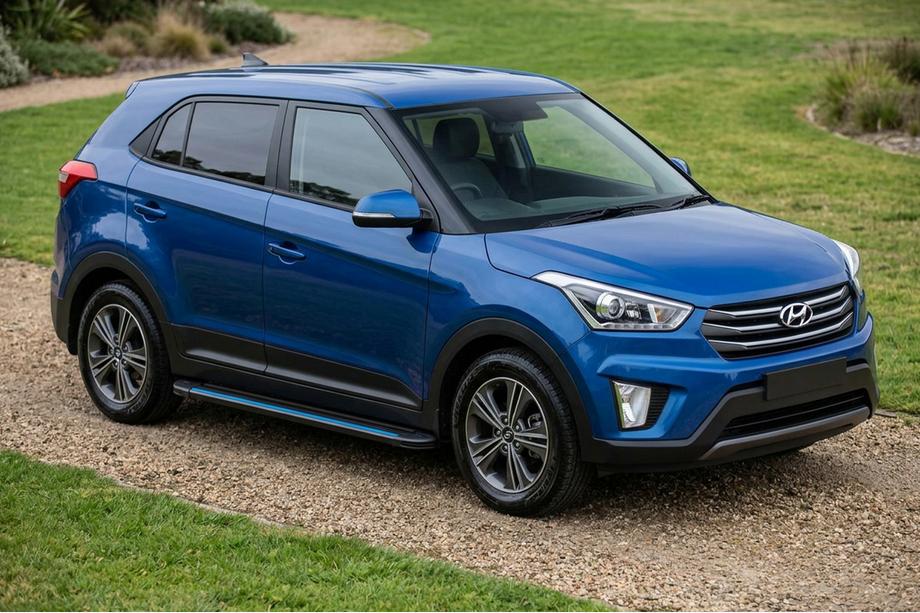Hyundai Creta 2014–2020 Maya Blue sidetrin (2 stk., aluminium) Image