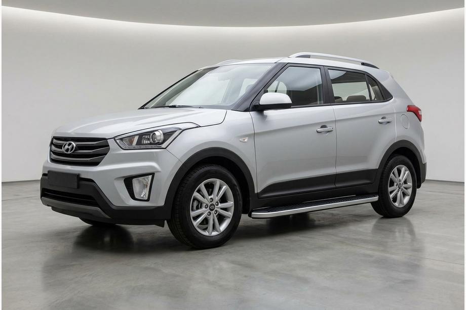 Hyundai Creta 2014–2020 Sidetrin Tayga Grey (2 stk., aluminium) Image