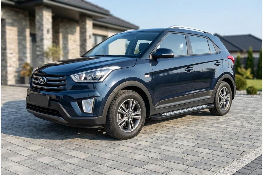 Hyundai Creta 2014–2020 Sidetrin Vision New Black (2 stk., aluminium) Image