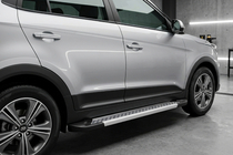 Hyundai Creta 2014–2020 Sidetrin Vision New Grey (2 stk., aluminium) foto 1
