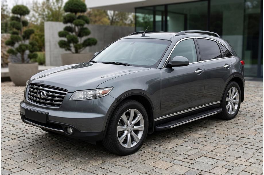 Infiniti FX 2003–2008 Sidetrin Bosphore Grey (2 stk., aluminium) Image