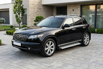 Infiniti FX 2003–2008 Sideskørter Maya V2 (2 stk., aluminium) foto 1