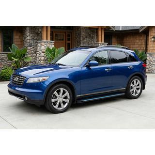 Maya Blue sidetrin (2 stk., aluminium) Infiniti FX 2003–2008 foto 1