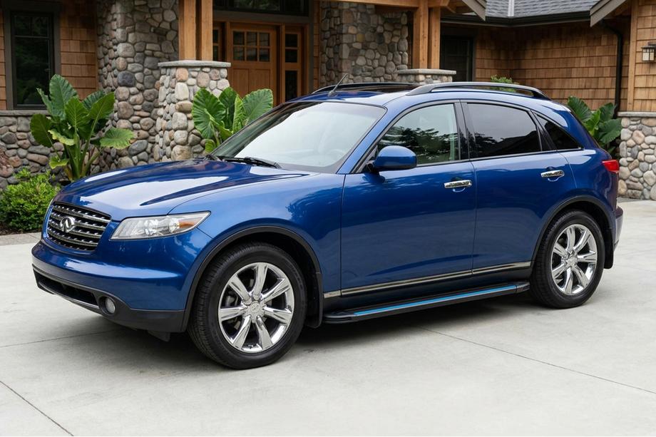 Infiniti FX 2003–2008 Maya Blue sidetrin (2 stk., aluminium) Image