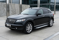 Infiniti FX 2003–2008 Sidetrin Allmond Grey (2 stk., aluminium) foto 1
