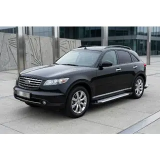 Sidetrin Allmond Grey (2 stk., aluminium) Infiniti FX 2003–2008 foto 1