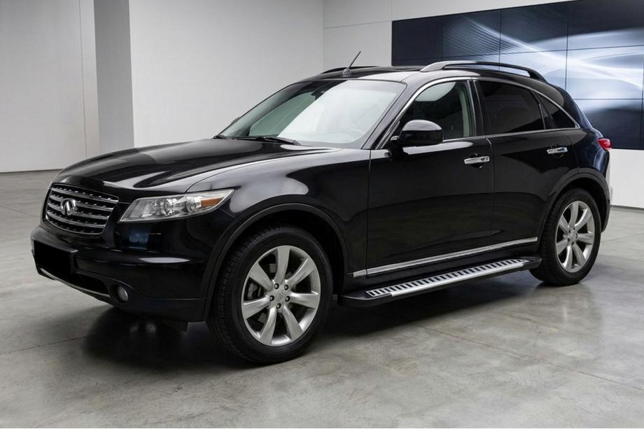 Infiniti FX 2003–2008 Sidetrin Line (2 stk., aluminium) Image