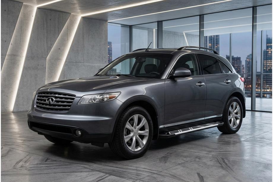 Infiniti FX 2003–2008 Sunrise sidetrin (2 stk., aluminium) Image