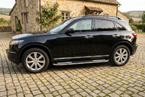 Infiniti FX 2003–2008 Sidetrin Tayga V2 (2 stk., aluminium) foto 1