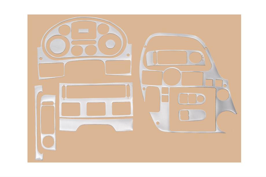 DAF XF105 2005–2013 Instrumentbordspaneler (alu-look) Image