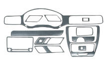 Volkswagen Jetta 2011–2018 Instrumentbordbeklædning (2011-2014) Trælook foto 2