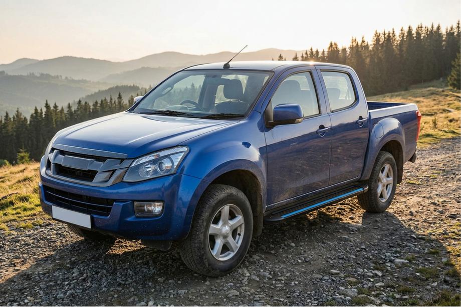 Isuzu D-Max 2011–2019 Maya Blue sidetrin (2 stk., aluminium) Image
