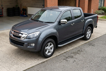 Isuzu D-Max 2011–2019 Sidetrin Tayga Grey (2 stk., aluminium) foto 1