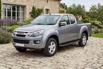 Isuzu D-Max 2011–2019 Sidetrin Tayga Black (2 stk., aluminium) foto 1