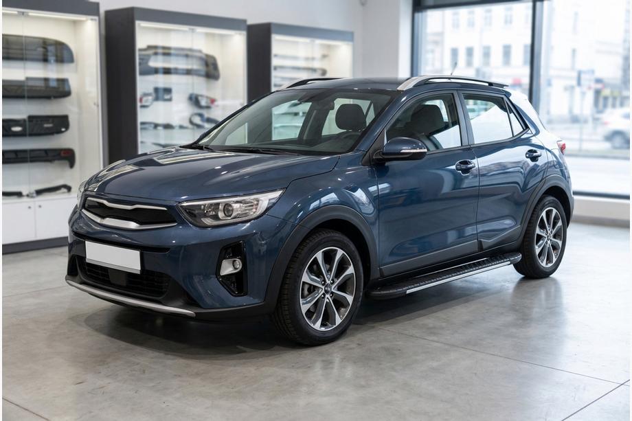 Kia Stonic 2017– Bosphorus Grey sidetrin (2 stk., aluminium) Image