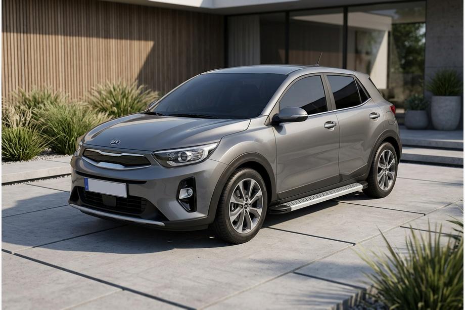 Kia Stonic 2017– Sideskørter Maya V2 (2 stk., aluminium) Image