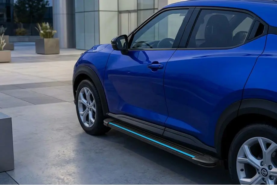 Nissan Juke 2020– Maya Blue sidetrin (2 stk., aluminium) Image