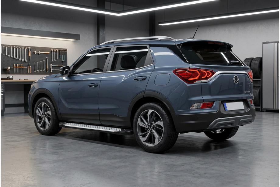 SsangYong Korando 2019– Sidetrin Allmond Grey (2 stk., aluminium) Image