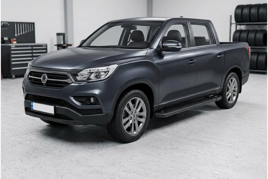 SsangYong Musso II 2018– Allmond Black sidetrin (2 stk., aluminium) Image