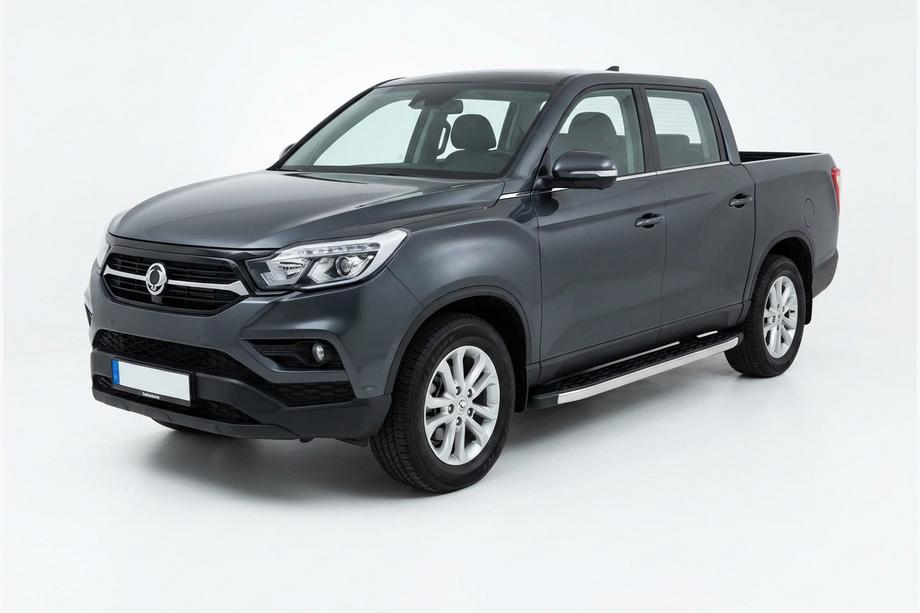 SsangYong Musso II 2018– BlackLine sidetrin (2 stk., aluminium) Image