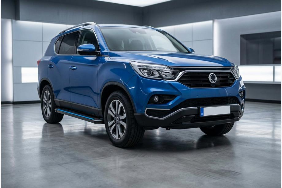SsangYong Rexton II 2017– Maya Blue sidetrin (2 stk., aluminium) Image