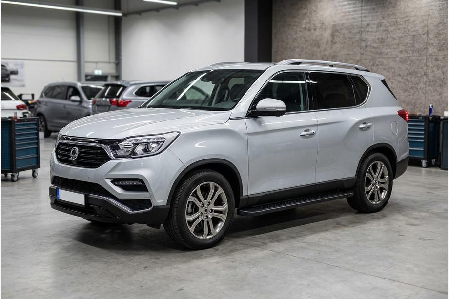 SsangYong Rexton II 2017– Allmond Black sidetrin (2 stk., aluminium) Image