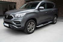 SsangYong Rexton II 2017– Sidetrin Tayga V2 (2 stk., aluminium) foto 1