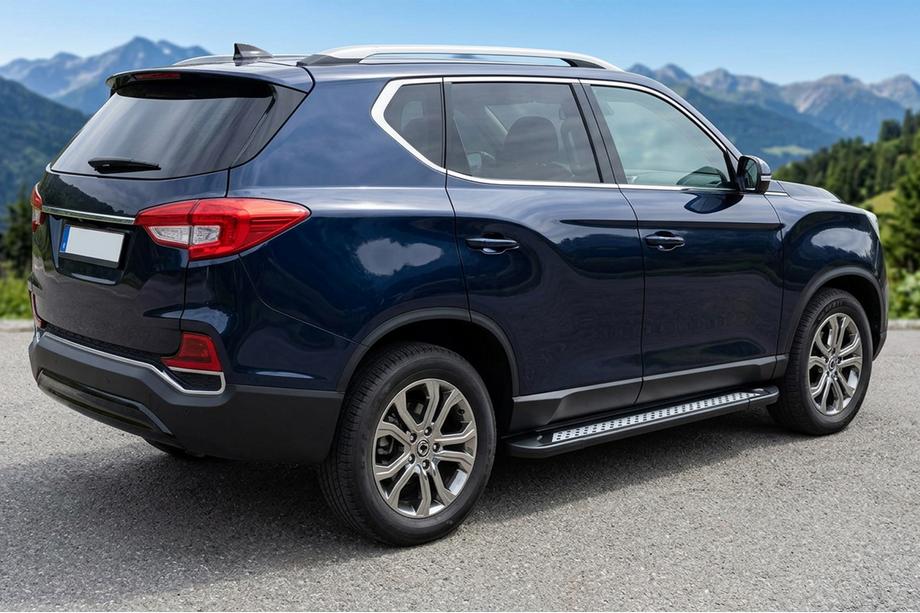 SsangYong Rexton II 2017– Sidetrin Vision New Black (2 stk., aluminium) Foto 1