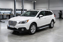 Subaru Outback 2014–2019 Sidetrin Allmond Grey (2 stk., aluminium) foto 1