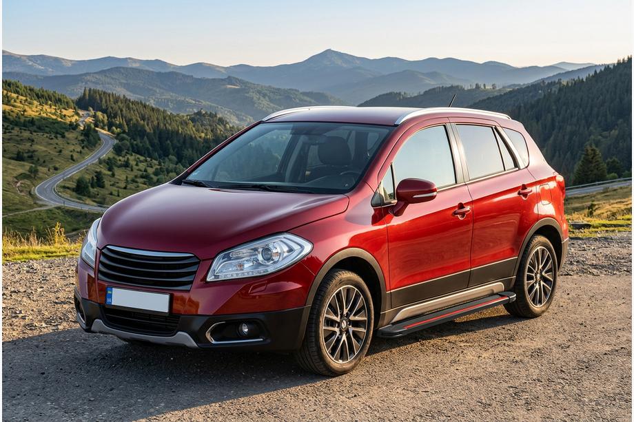 Suzuki SX4 S-Cross 2013–2016 Sidetrin Maya Red (2 stk., aluminium) Image