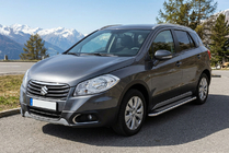 Suzuki SX4 S-Cross 2013–2016 Sidetrin Maydos V2 (2 stk., aluminium ↗ rustfrit stål) foto 1