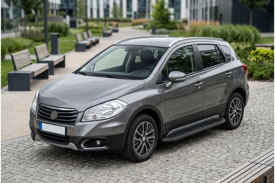 Suzuki SX4 S-Cross 2013–2016 Sidetrin Tayga Black (2 stk., aluminium) Image