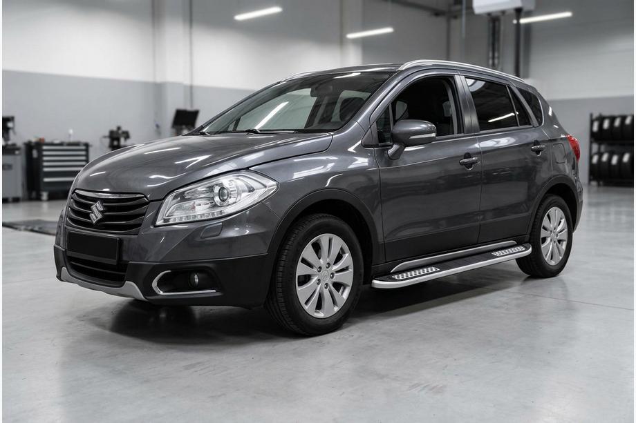 Suzuki SX4 S-Cross 2013–2016 Sidetrin Tayga V2 (2 stk., aluminium) Image