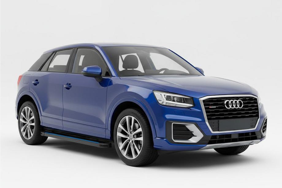 Audi Q2 2016– Maya Blue sidetrin (2 stk., aluminium) Image