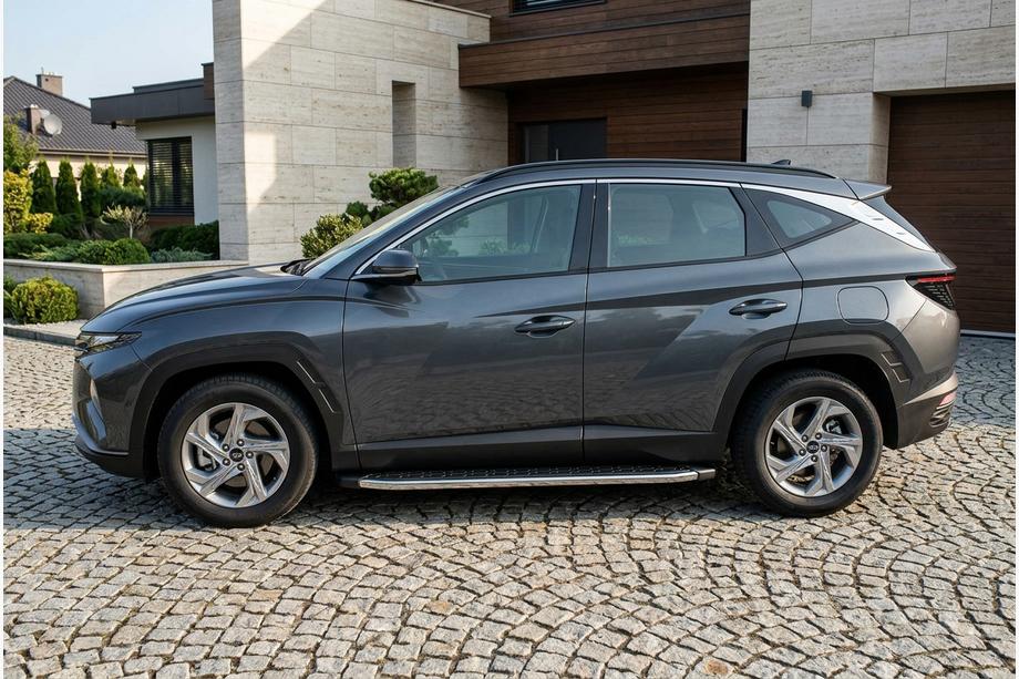Hyundai Tucson NX4 2021– BlackLine sidetrin (2 stk., aluminium) Image