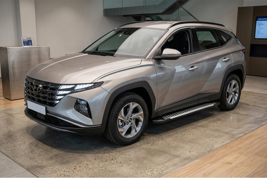 Hyundai Tucson NX4 2021– Sidetrin Line (2 stk., aluminium) Image