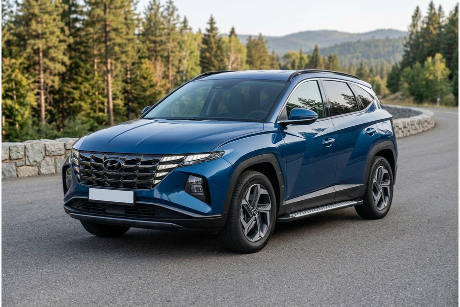 Hyundai Tucson NX4 2021– Sidetrin Vision New Black (2 stk., aluminium) Image