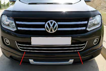 Volkswagen Amarok 2010–2022 Krom "smile" til forreste kofanger (1 stk., rustfrit stål) foto 1
