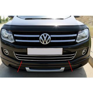 Krom "smile" til forreste kofanger (1 stk., rustfrit stål) Volkswagen Amarok 2010–2022 foto 1