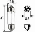 Signallampe Narva 17125 C5W 12V 5W SV8,5 11x35 foto 2