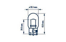 Narva 17632 W21W 12V 21W W3x16d signallampe foto 3
