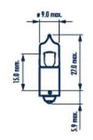 Signallampe Narva 17835 H20W 12V 20W BA9s foto 2