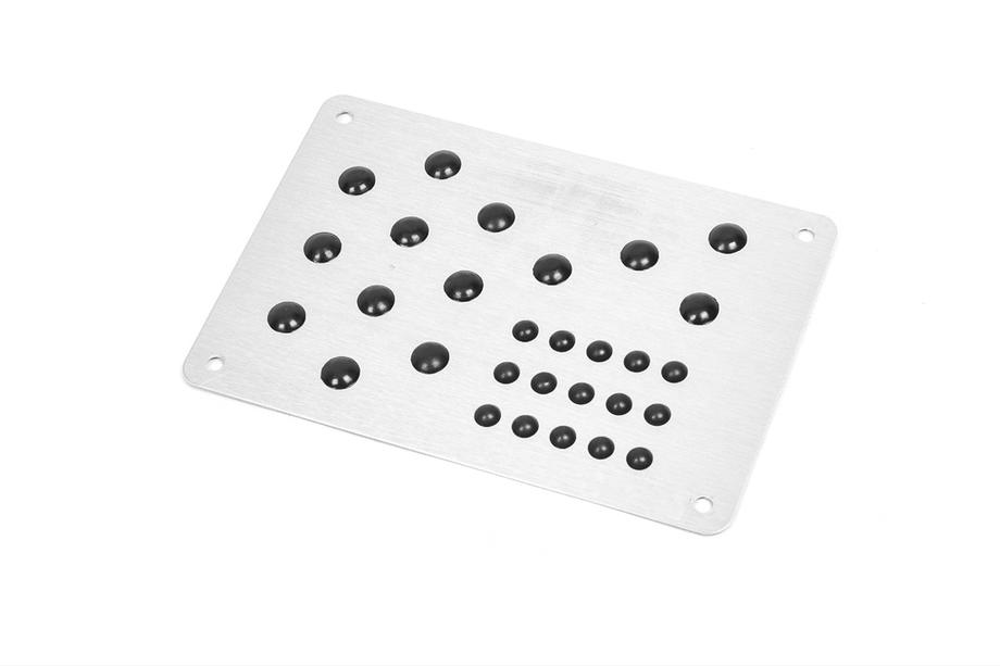 Hælplade til bilmåtter V4 (aluminium) Foto 2