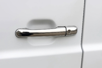 Mercedes Atego 1998–2004 Dørgrebskapper (2 stk., rustfrit stål) OmsaLine - Italiensk rustfrit stål foto 1
