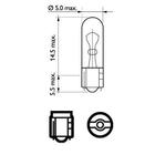 Osram 2721 signallampe W1,2W 12V W2x4.6D foto 2