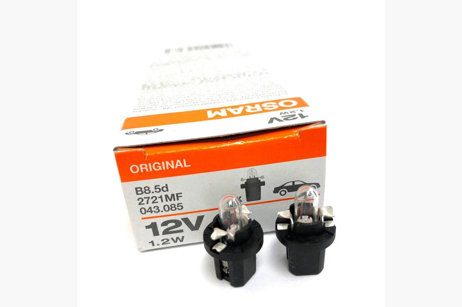 Indikatorpære Osram 2721MF 1,2W 12V B8,5d 5X10FS Image